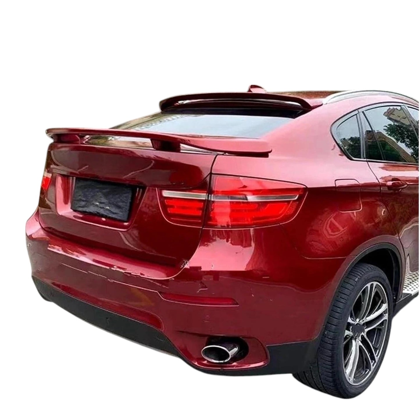 💕 Spoiler Tetto Posteriore Nero Lucido BMW X6 E71 X6M 2008–2015 Roof Wing 💕