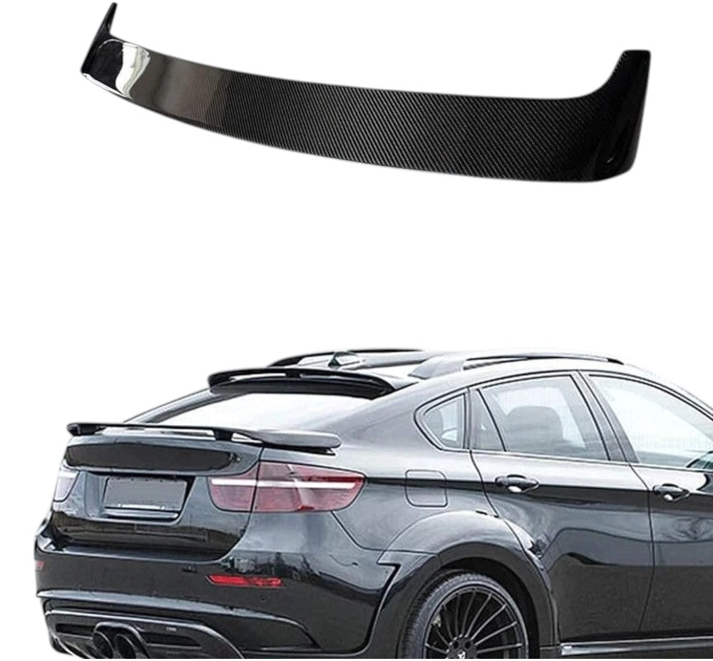 💕 Spoiler Tetto Posteriore Nero Lucido BMW X6 E71 X6M 2008–2015 Roof Wing 💕