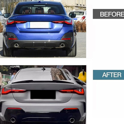 💕 Spoiler Posteriore M4 Style Nero Lucido BMW Serie 4 G26 Gran Coupé 💕