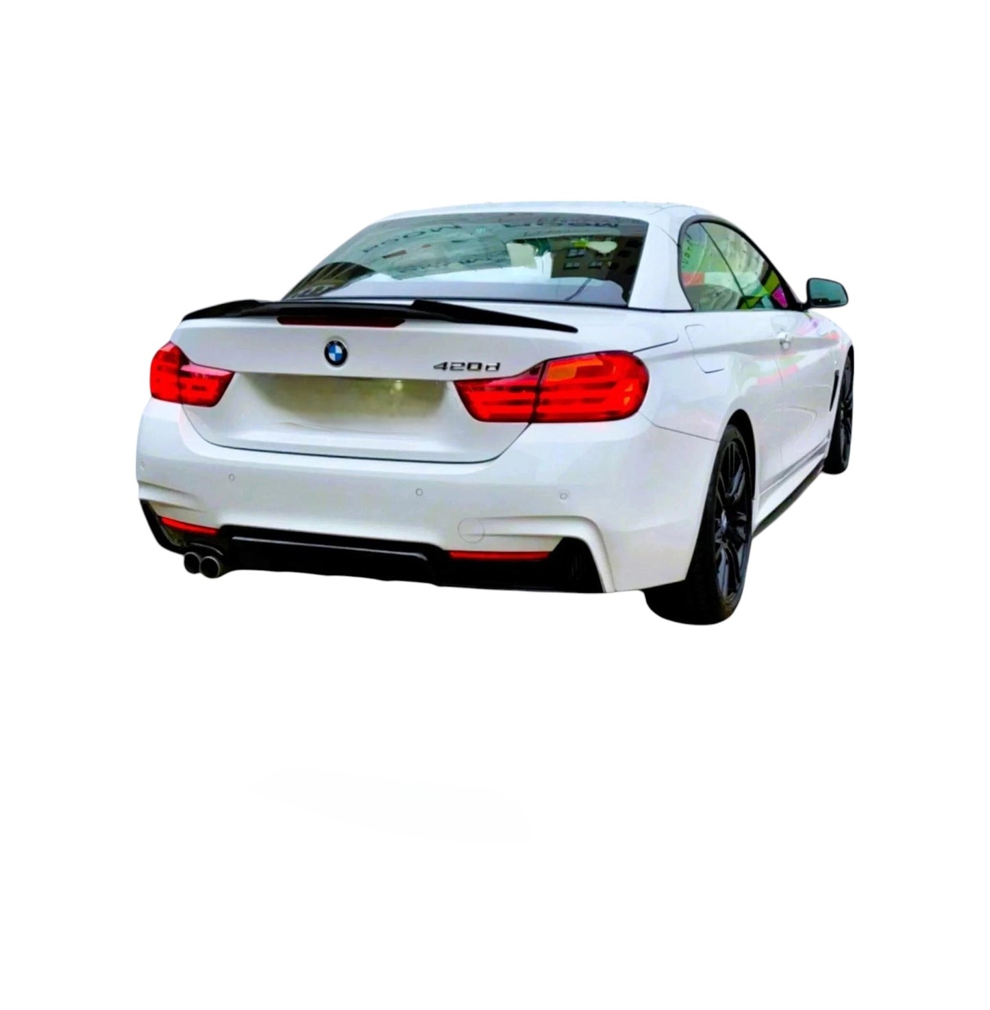 💕 Spoiler Posteriore M4 Style Nero Lucido BMW Serie 4 Cabrio F33 2013–2020 💕