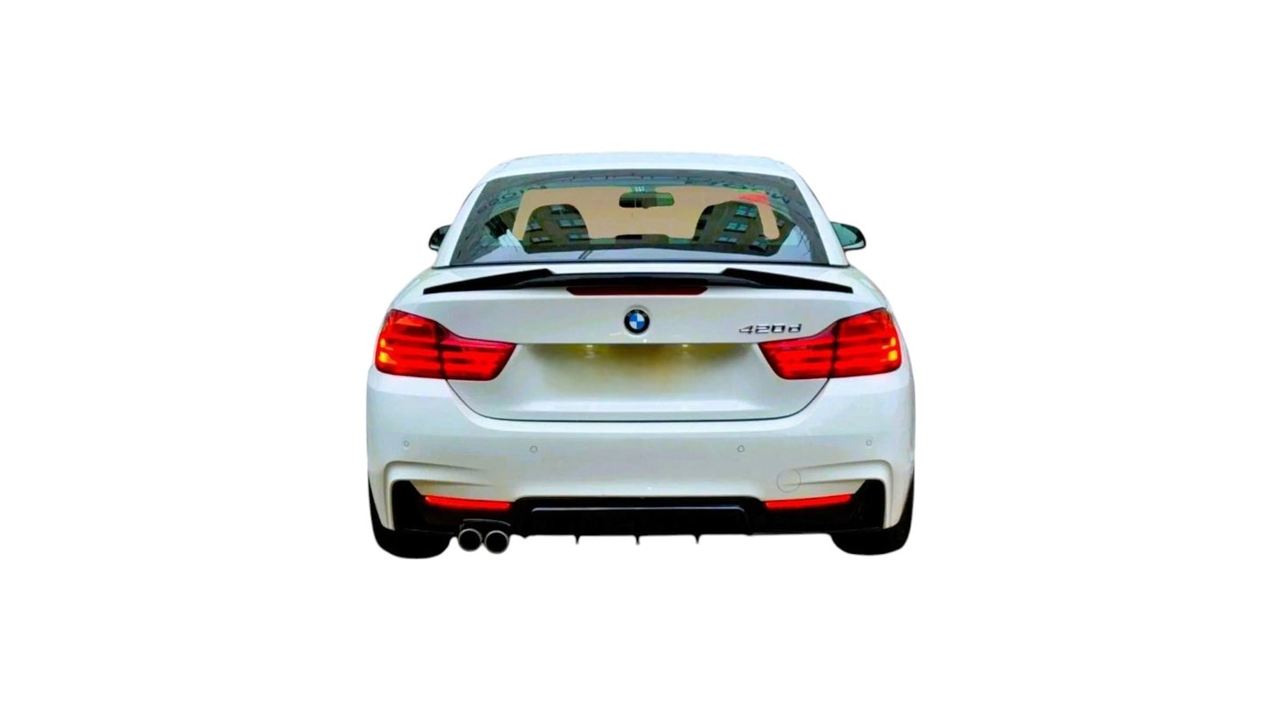 💕 Spoiler Posteriore M4 Style Nero Lucido BMW Serie 4 Cabrio F33 2013–2020 💕