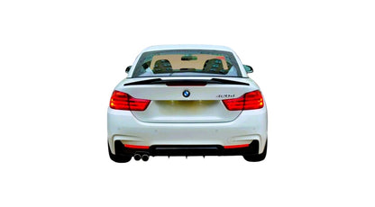 💕 Spoiler Posteriore M4 Style Nero Lucido BMW Serie 4 Cabrio F33 2013–2020 💕