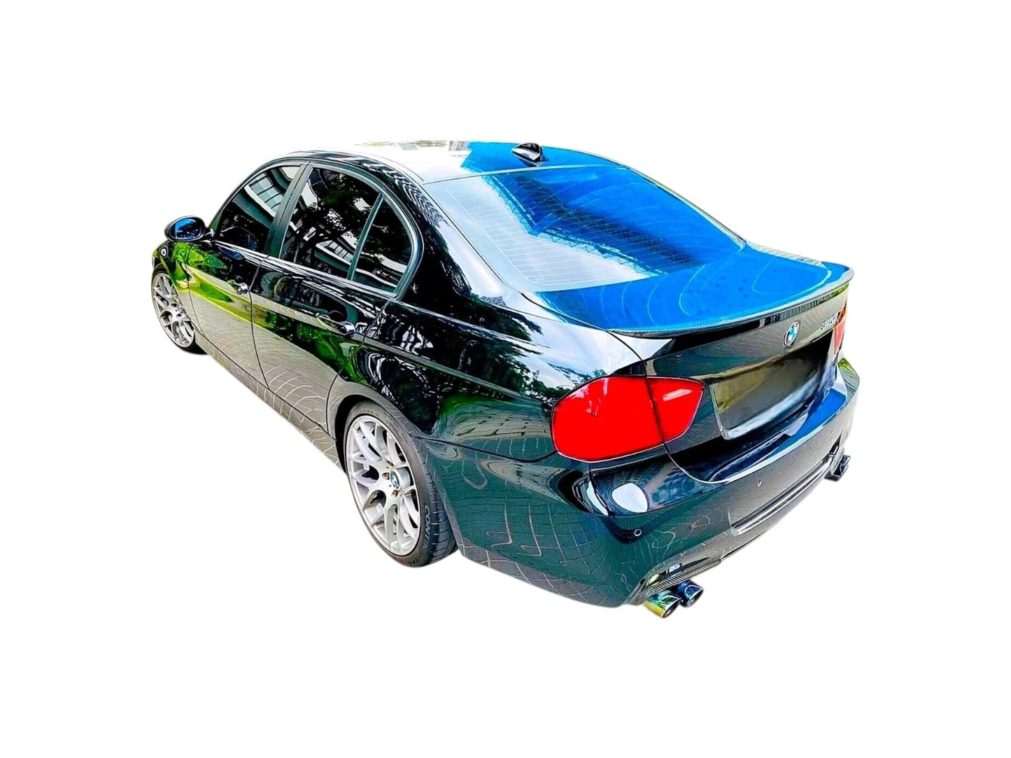 💕 Spoiler Posteriore M4 Style Nero Lucido BMW Serie 3 E90 M3 Berlina 💕