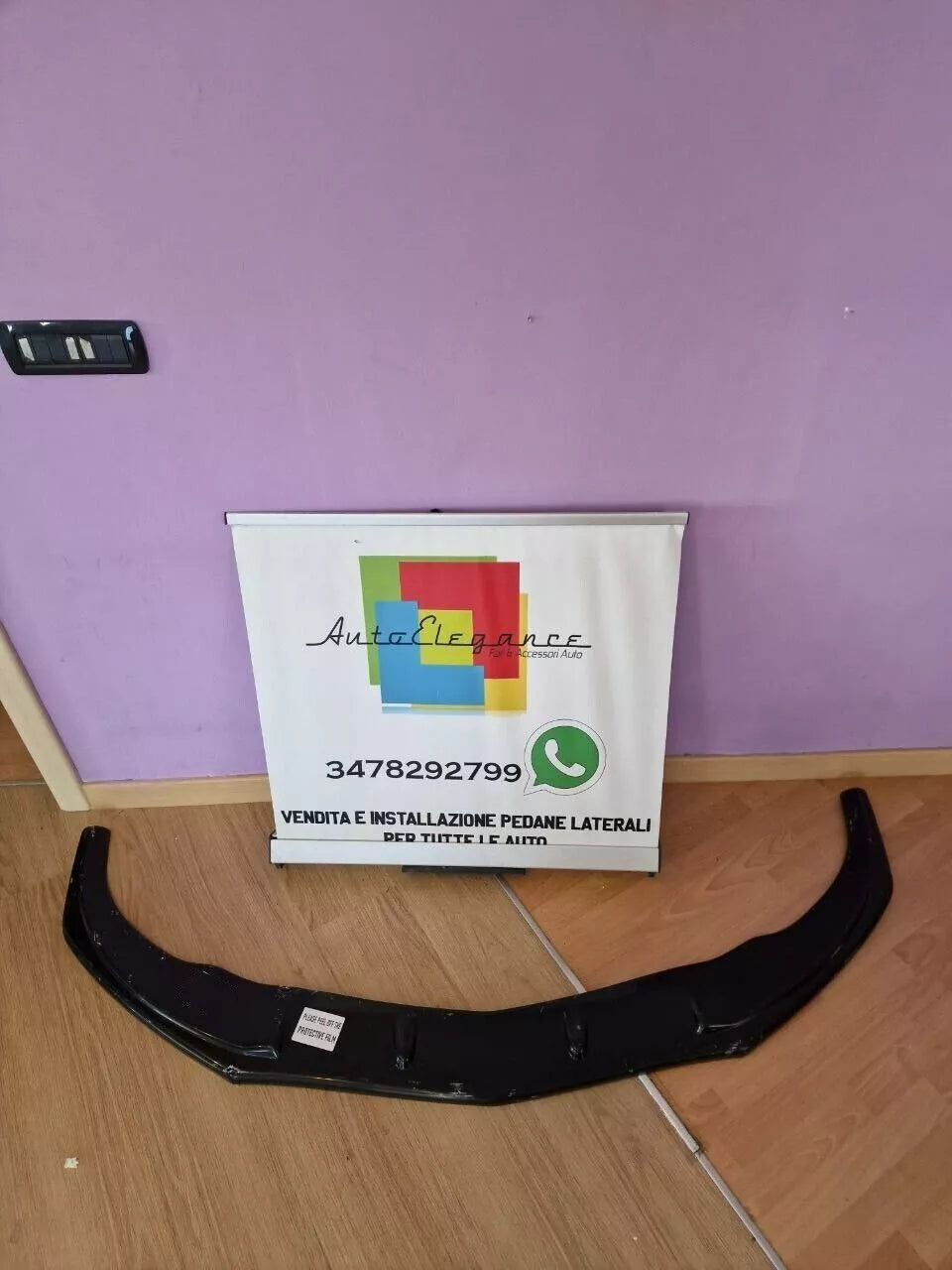 💥SPLITTER ADATTO PER MERCEDES W176 2012-2015 AMG A45 NERO LUCIDO💥