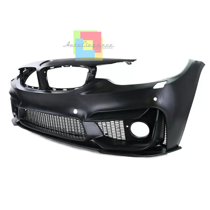 0318🔥PARAURTI ANTERIORE LOOK M4 CON SPLITTER ABS PER BMW SERIE 4 F32 F33🔥