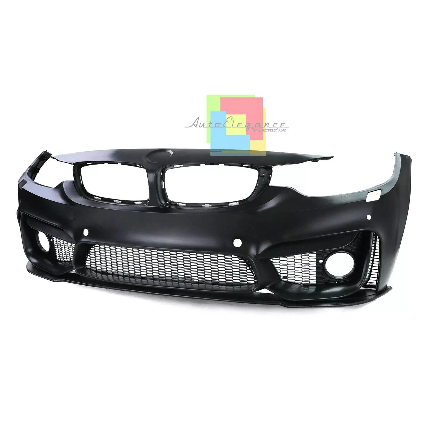 0318🔥PARAURTI ANTERIORE LOOK M4 CON SPLITTER ABS PER BMW SERIE 4 F32 F33🔥