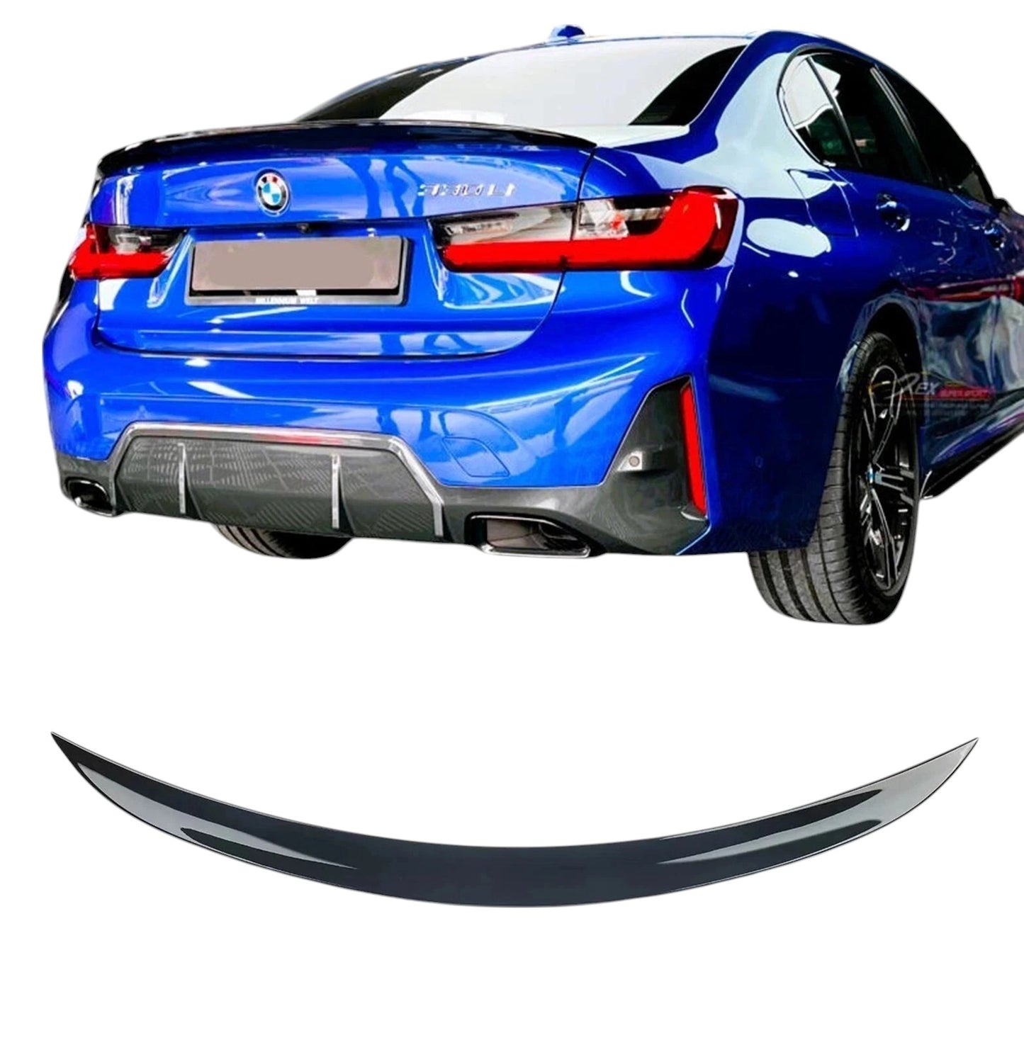 💕 Spoiler Posteriore P Style Nero Lucido BMW Serie 3 G20 2018–2024 💕
