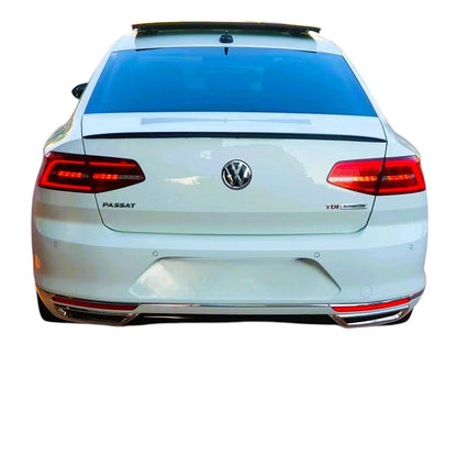 💕 Spoiler Posteriore Nero Lucido per VW Passat Berlina 2014–2022 | Lip Sport 💕
