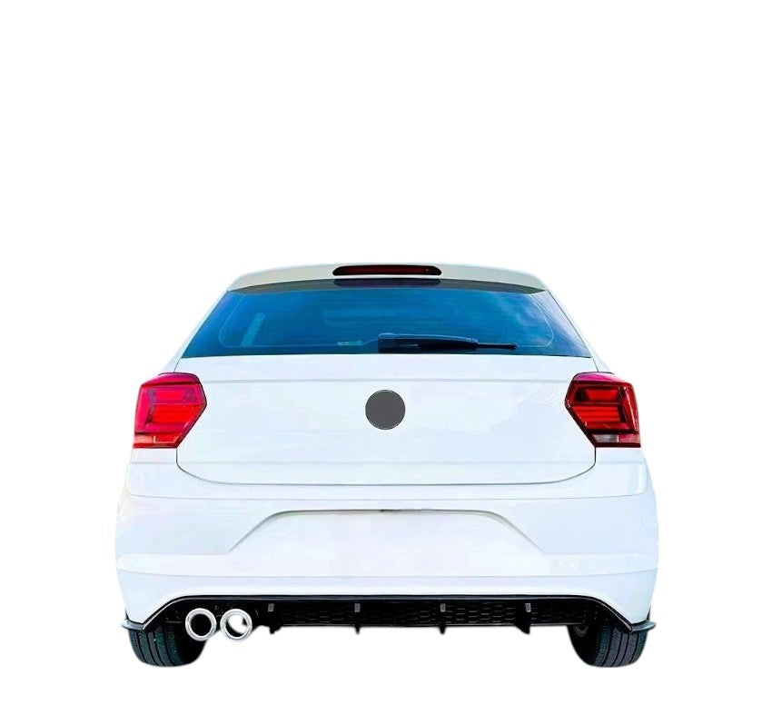💕 Estrattore Posteriore Nero Lucido GTI Style per VW Polo MK6 2017–2021 💕