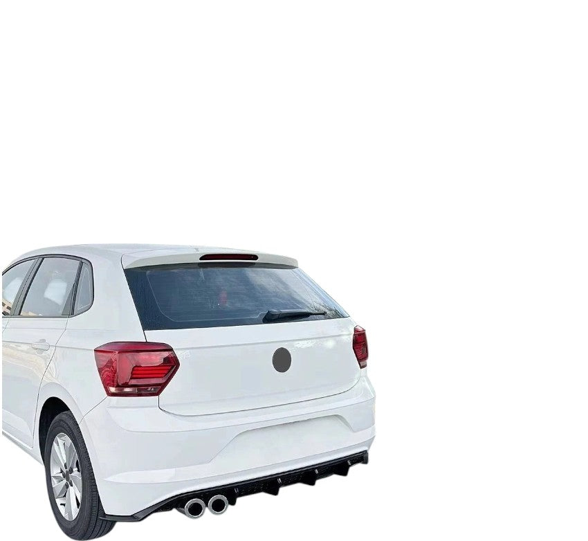 💕 Diffusore Posteriore Nero Lucido Stile GTI per VW Polo MK6 2017–2021 💕