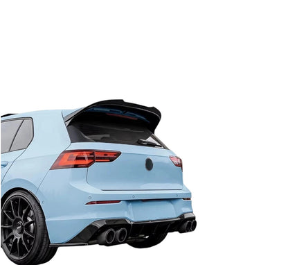 💕 Spoiler Tetto Nero Lucido Add-On per VW Golf MK8 R GTI GTD CS 2020+ 💕