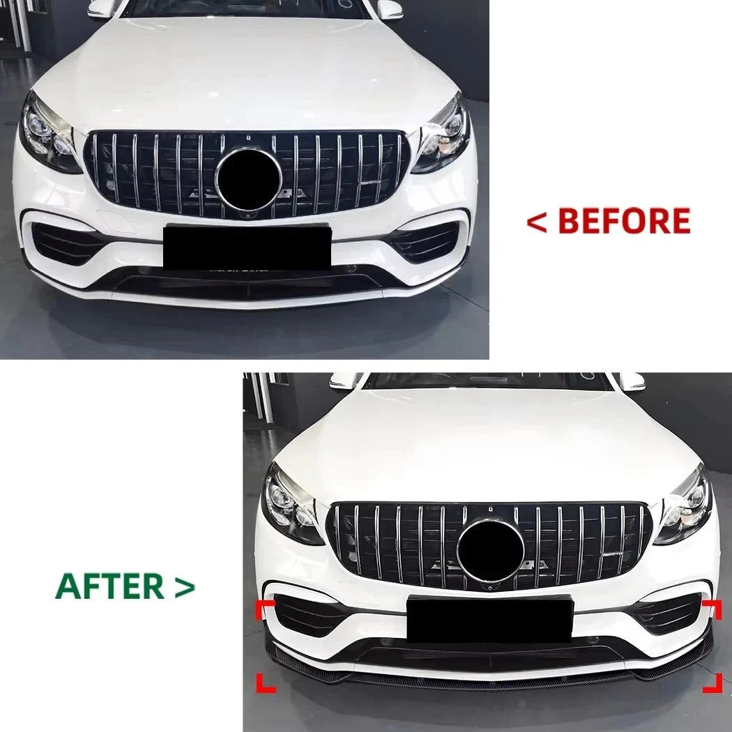 💕 Splitter Anteriore Nero Lucido per Mercedes GLC63 AMG W253 Pre-Facelift 💕
