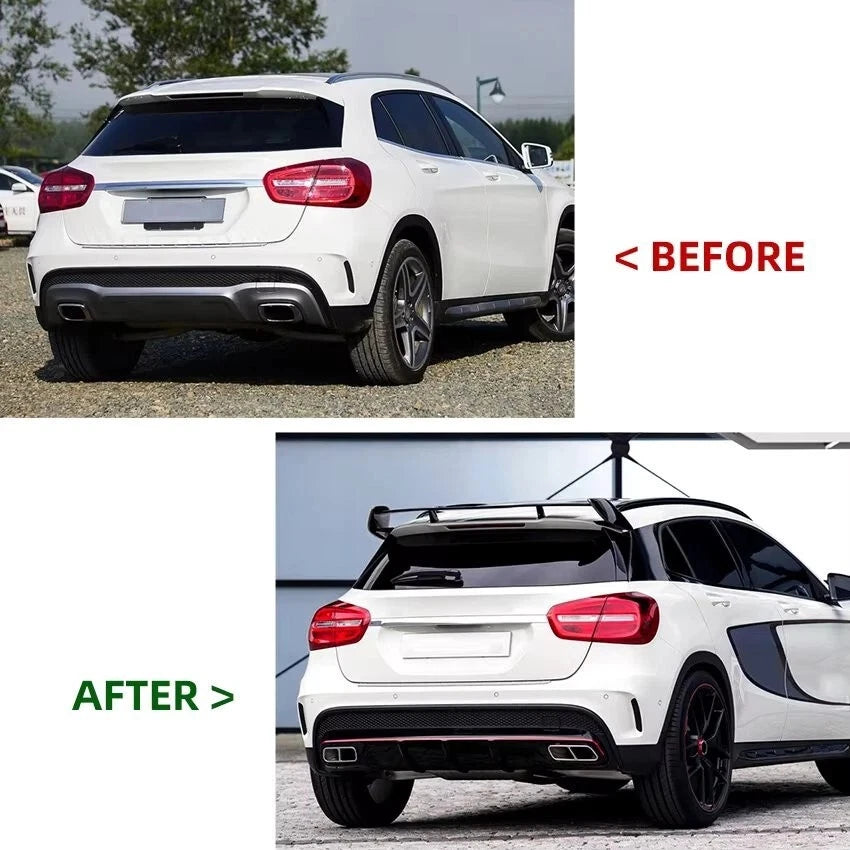 💕 Spoiler Tetto Nero Lucido AMG Style per Mercedes GLA X156 2013–2020 💕