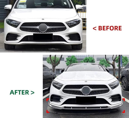 💕 Splitter Anteriore Nero Lucido per Mercedes CLS W257 AMG Line 2018–2023 💕