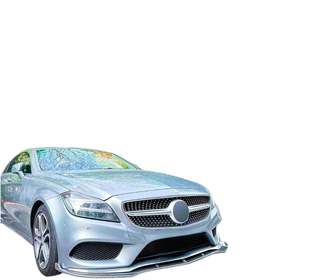 💕 Splitter Anteriore Nero Lucido per Mercedes CLS W218 AMG Line 2014–2017 💕