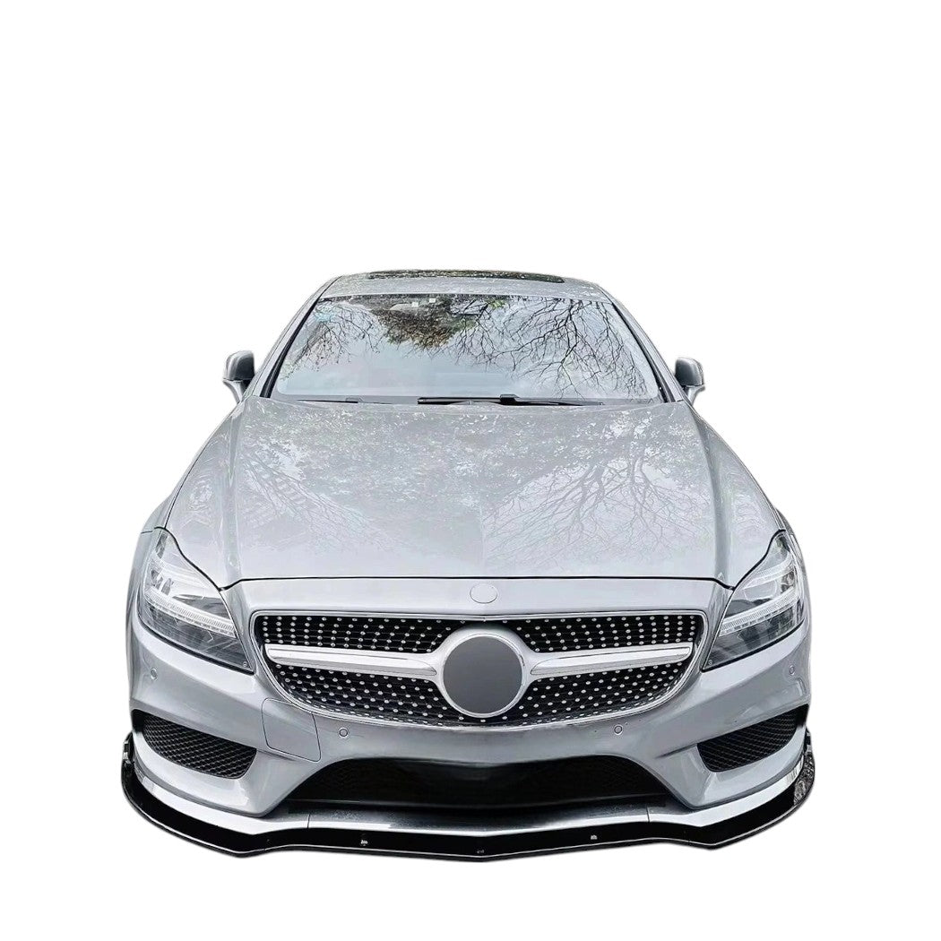 💕 Splitter Anteriore Nero Lucido per Mercedes CLS W218 AMG Line 2014–2017 💕