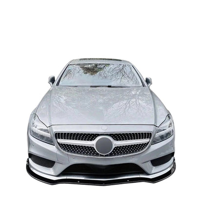 💕 Splitter Anteriore Nero Lucido per Mercedes CLS W218 AMG Line 2014–2017 💕
