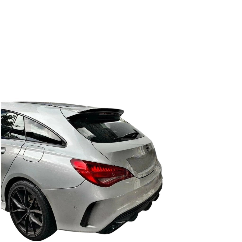 💕 Spoiler Tetto Nero Lucido per Mercedes CLA X117 Shooting Brake 2015–2019 💕