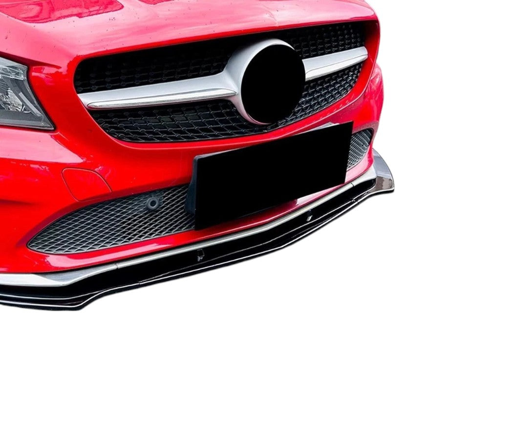 💕 Splitter Anteriore Nero Lucido per Mercedes CLA W117 Base 2017–2019 💕