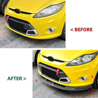 💕 Splitter Anteriore Nero Lucido per Ford Fiesta MK7 2012–2017 | Look Sport 💕