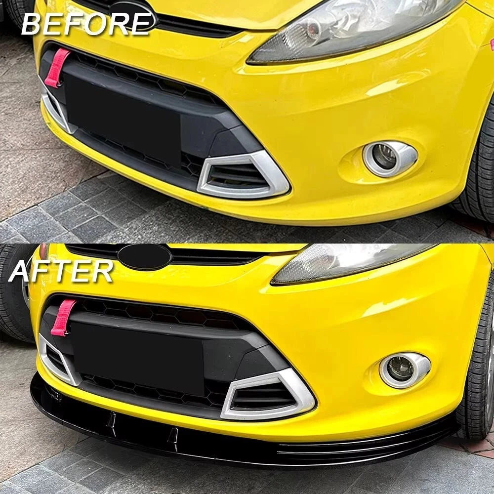 💕 Splitter Anteriore Nero Lucido per Ford Fiesta MK7 2012–2017 | Look Sport 💕