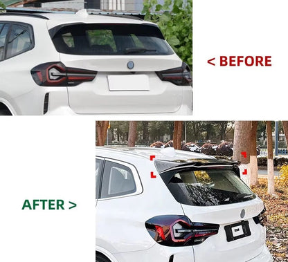 💕 Spoiler Tetto Nero Lucido X3M Style per BMW X3 G01 2017+ | Body Kit 💕