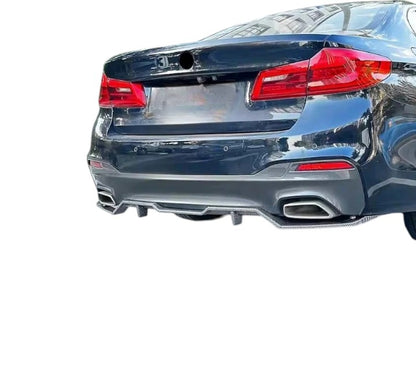 💕 Diffusore Posteriore Nero Lucido Quad per BMW Serie 5 G30 M Sport 💕