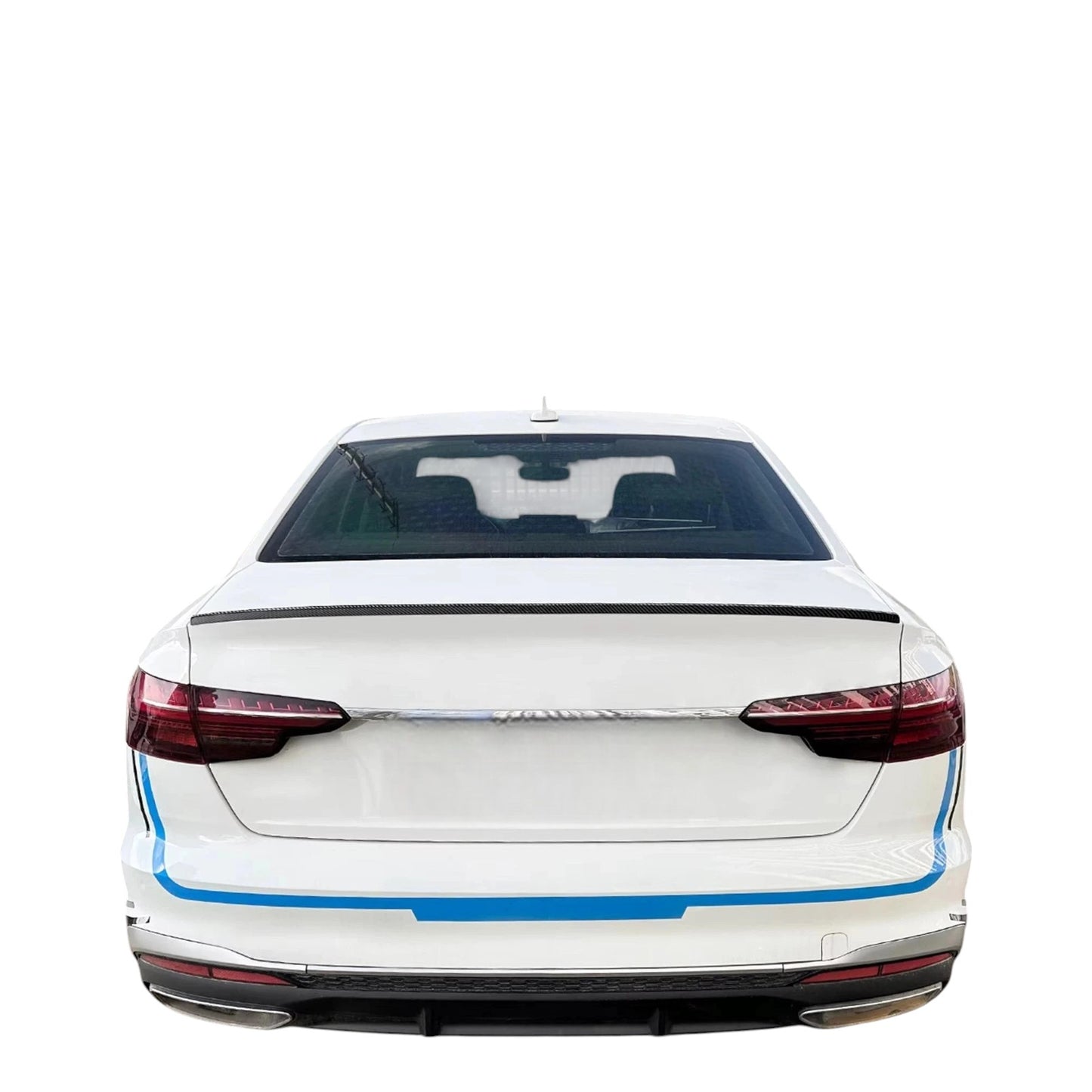 💕 Spoiler Nero Lucido Stile S4 per Audi A4 B9 Berlina 2016+ | Body Kit 💕