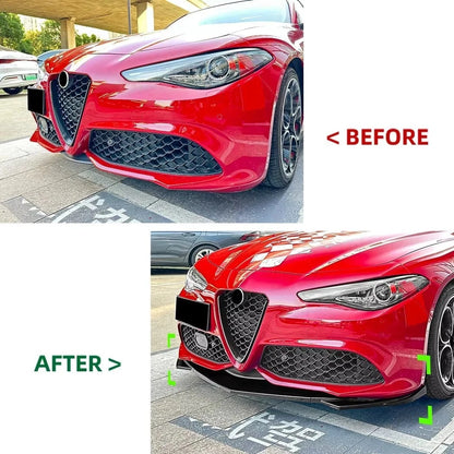 💕 Splitter Anteriore Carbonio per Alfa Romeo Giulia 952 2015+ | Body Kit 💕