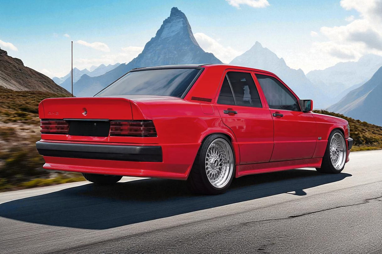 💫 Body Kit Stile AMG per Mercedes 190 (W201) – Paraurti, Minigonne Laterali💫