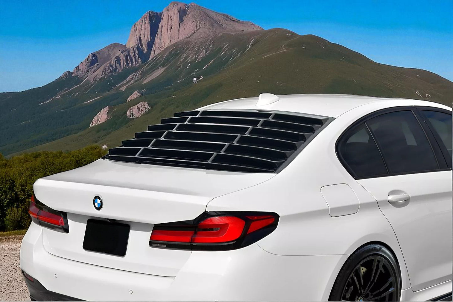 💫 Louver Lunotto Posteriore in ABS Nero Lucido per BMW Serie 5 G30 – Spoiler💫