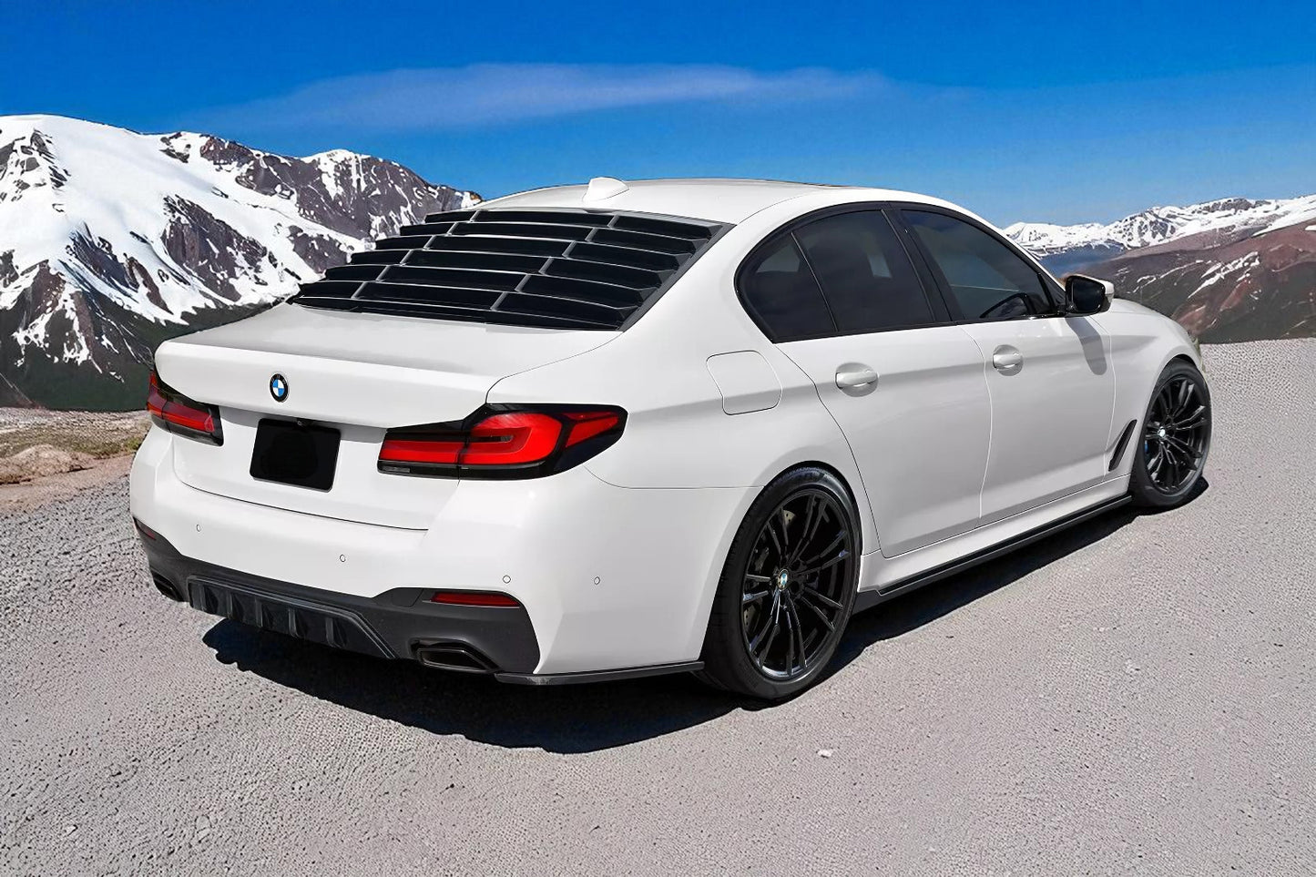 💫 Louver Lunotto Posteriore in ABS Nero Lucido per BMW Serie 5 G30 – Spoiler💫