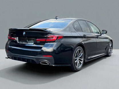 💫 Splitter / Flaps Posteriori in ABS Nero Lucido per BMW Serie 5 G30 Facelift💫