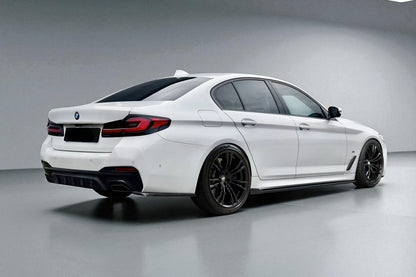 💫 Splitter / Flaps Posteriori in ABS Nero Lucido per BMW Serie 5 G30 Facelift💫