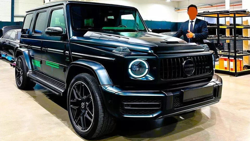 ✨Griglia anteriore PANAMERICANA GT nera lucida Mercedes Classe G Wagon W464 G63✨