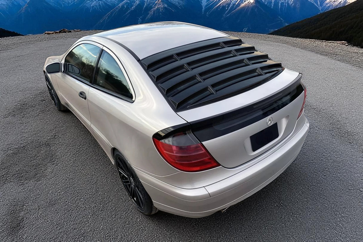 💫 Louver / Veneziana Lunotto Posteriore in ABS Nero per Mercedes CLC W203💫