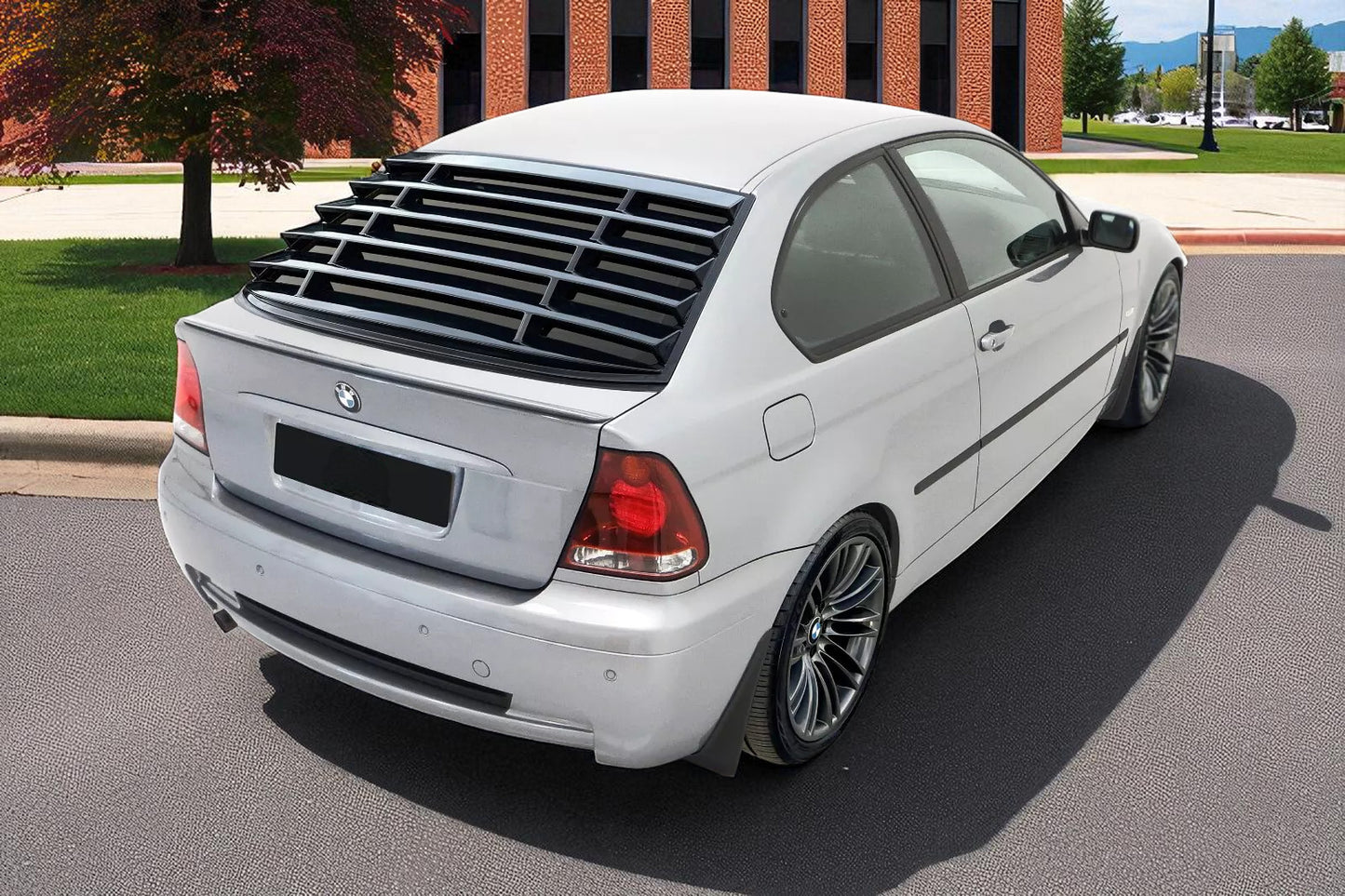 💫 Louver  Lunotto in ABS Nero per BMW Serie 3 E46 Compact (2001–2005💫