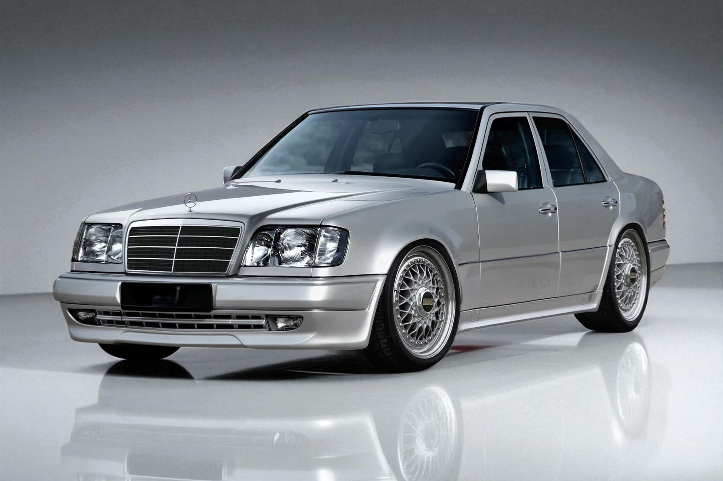 💫 Minigonne Laterali Stile AMG per Mercedes W124 (1984–1995) – Coppia in ABS 💫