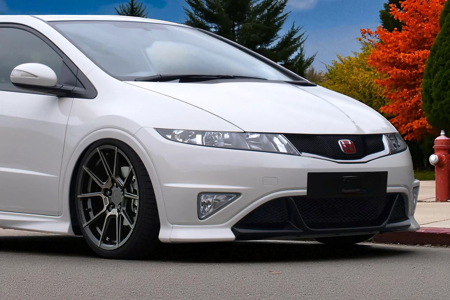 💫 Labbro / Spoiler Anteriore in ABS per Honda Civic FN2 FN FK (2006–2011) 💫