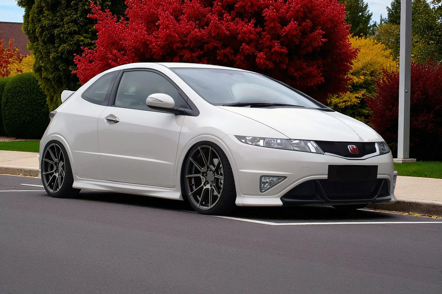 💫 Labbro / Spoiler Anteriore in ABS per Honda Civic FN2 FN FK (2006–2011) 💫