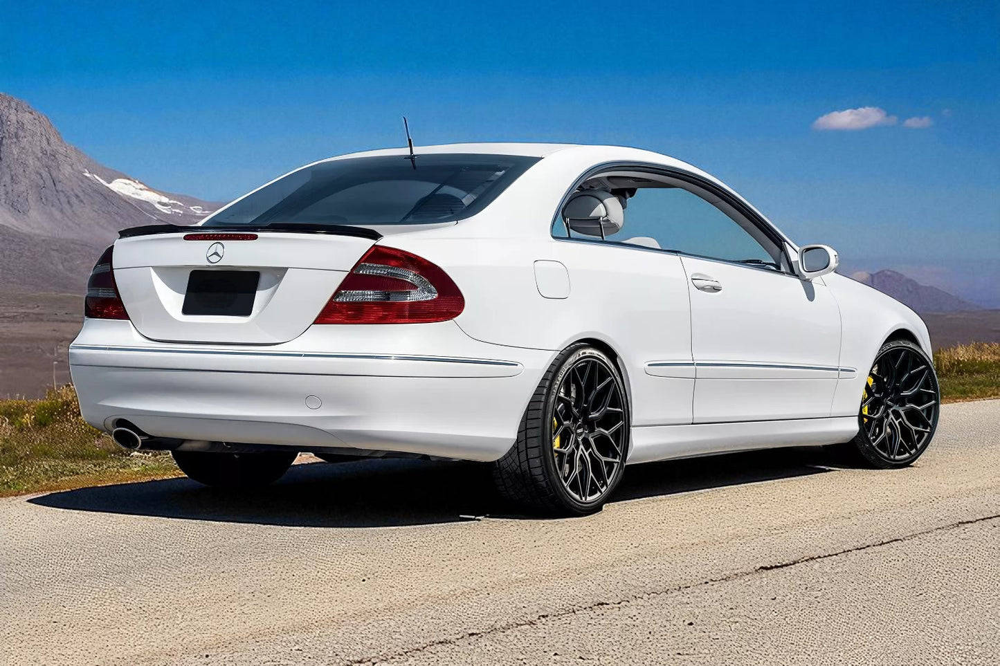 💫Spoiler Posteriore / Ala Bagagliaio in ABS Nero Lucido per Mercedes CLK W209💫