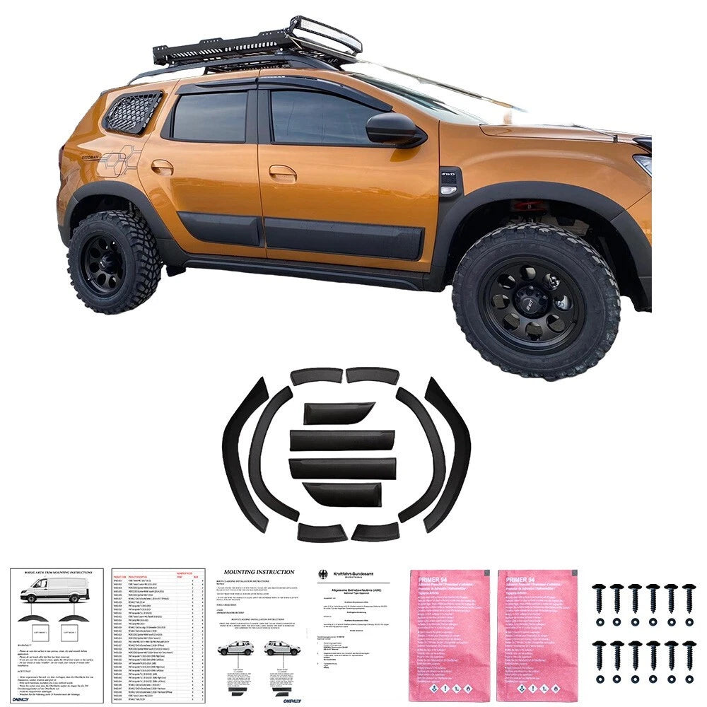 🔥 Kit carrozzeria adatto per DACIA Duster dal 2018 al 2024 12 pz 🔥