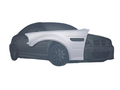 💫 Kit Parafanghi Anteriori Stile M3 per BMW Serie 3 E46 Coupé in Vetroresina💫