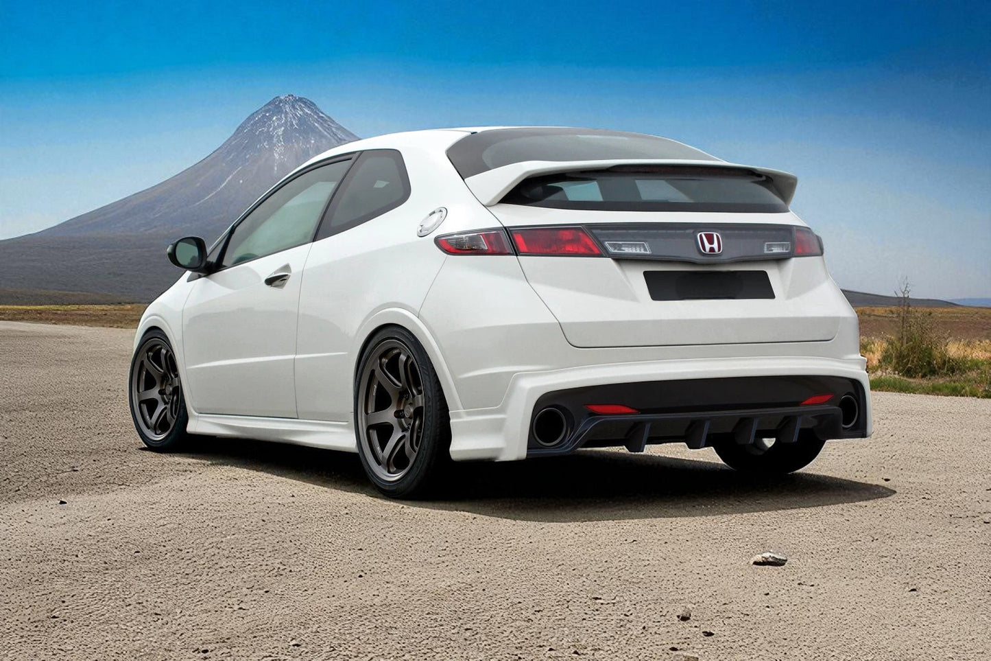 💫 Paraurti Posteriore Stile MUGEN per Honda Civic MK8 FK / FN / (2006–2011)💫