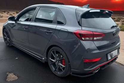 💫Flaps Posteriori in ABS Nero Lucido per Hyundai i30N - Paraurti Posteriore💫