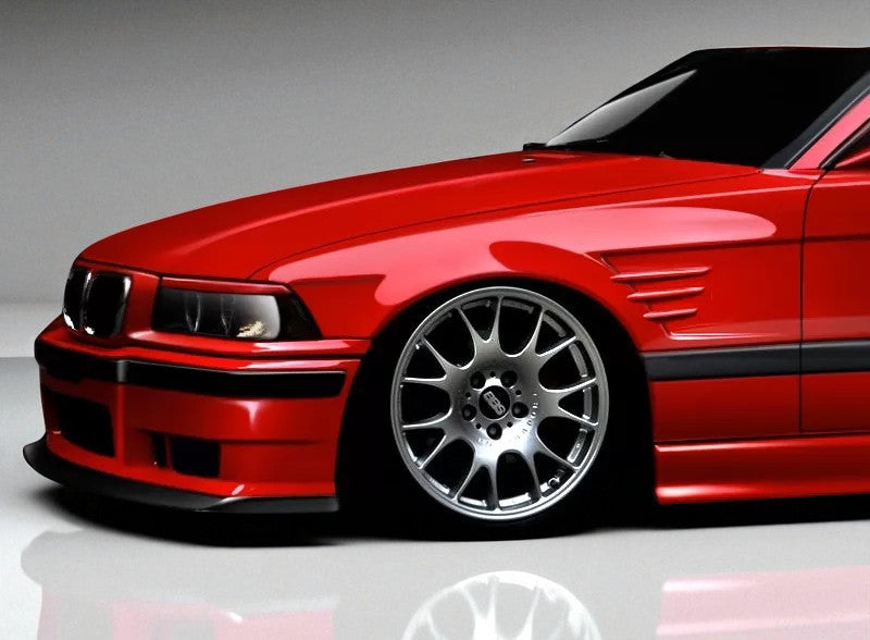 💫 Set Parafanghi Anteriore Sinistro + Destro in Vetroresina per BMW E36 Coupé💫