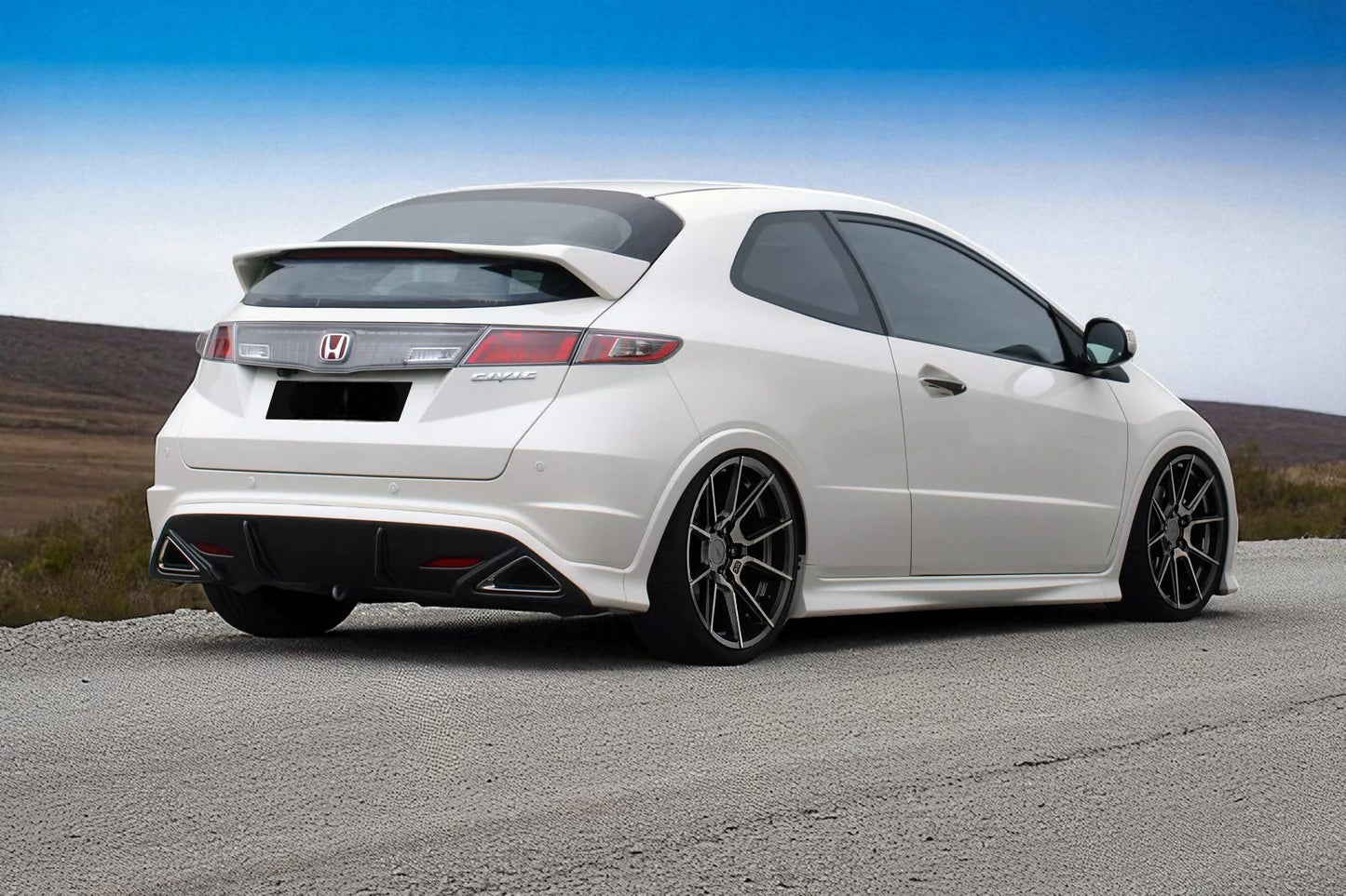💫Labbro Posteriore / Spoiler per Honda Civic FN2 FN FK (2006–2011) –Estension💫