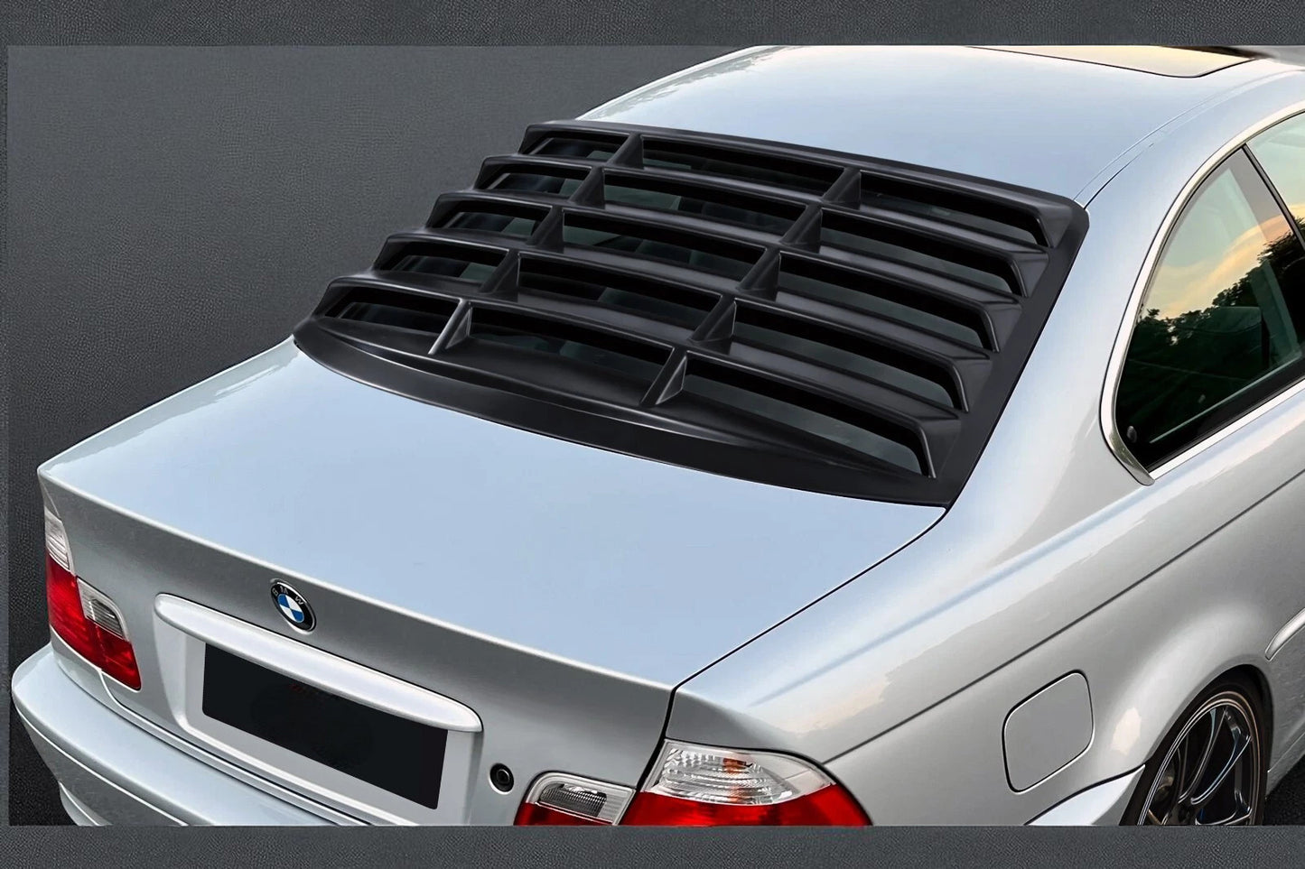 💫Tenda Lunotto / Window Louver in ABS Nero per BMW Serie 3 E46 Coupé 💫