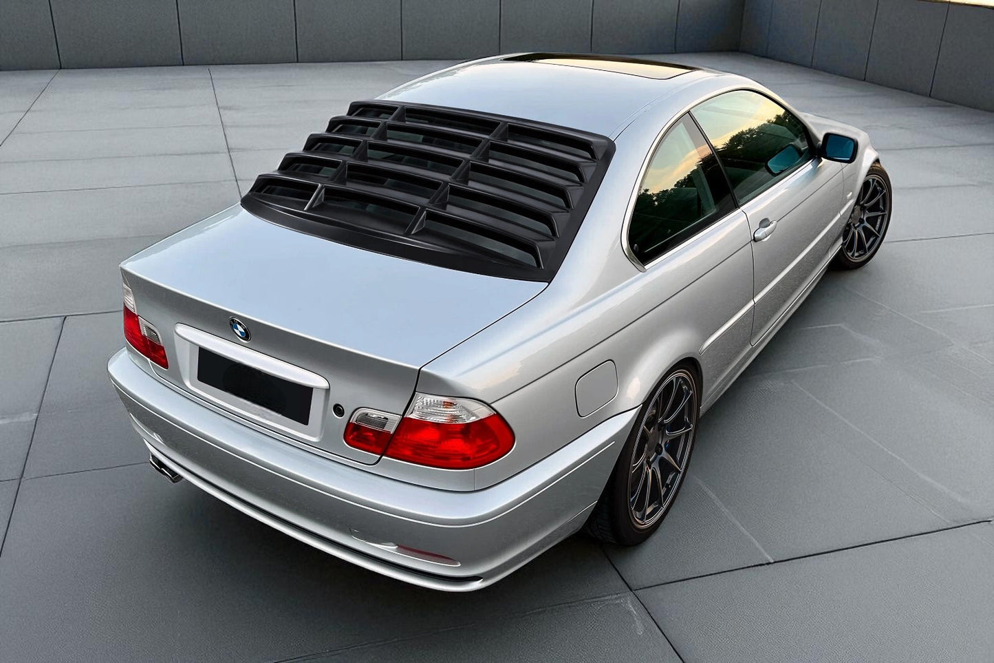 💫Tenda Lunotto / Window Louver in ABS Nero per BMW Serie 3 E46 Coupé 💫