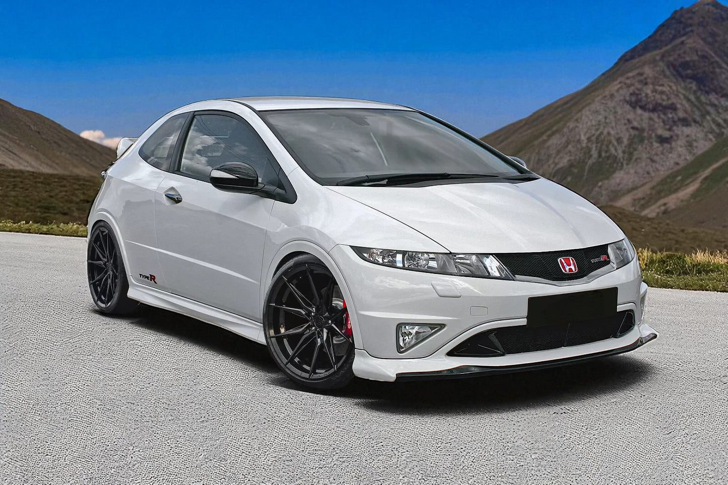 💫 Spoiler Anteriore / Labbro Anteriore per Honda Civic FN2/FN/FK – Splitter💫
